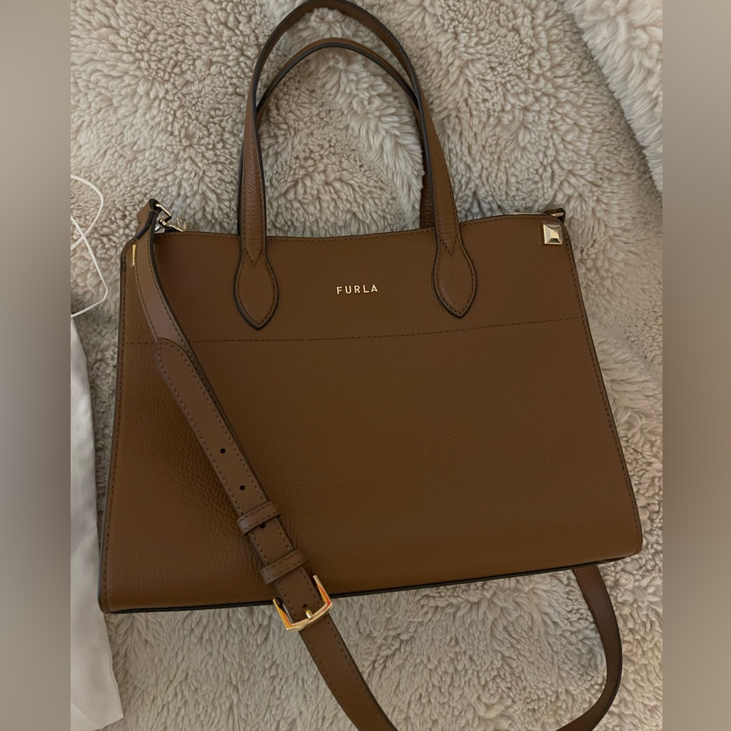 Furla Afrodite Brown Leather Bag